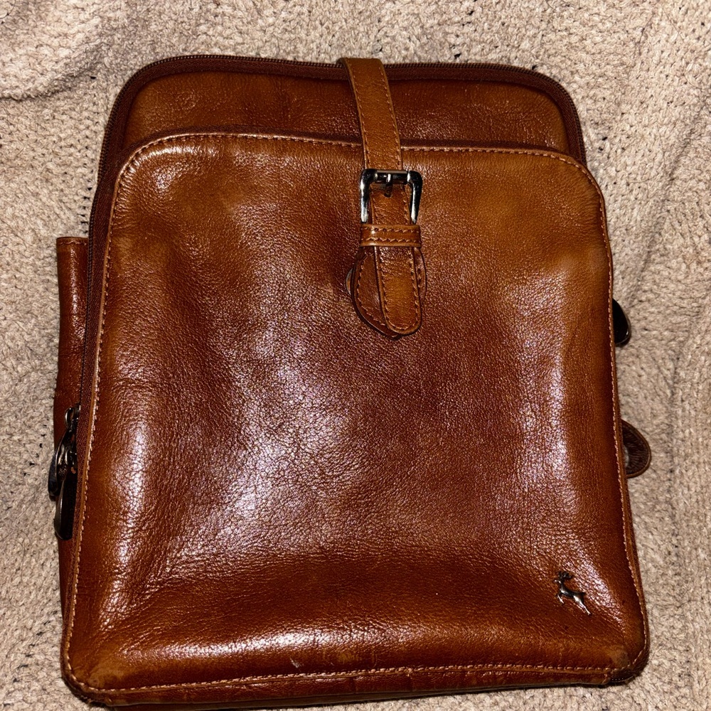 SALE!  Ashwood Genuine Leather Brown Backpack Bag